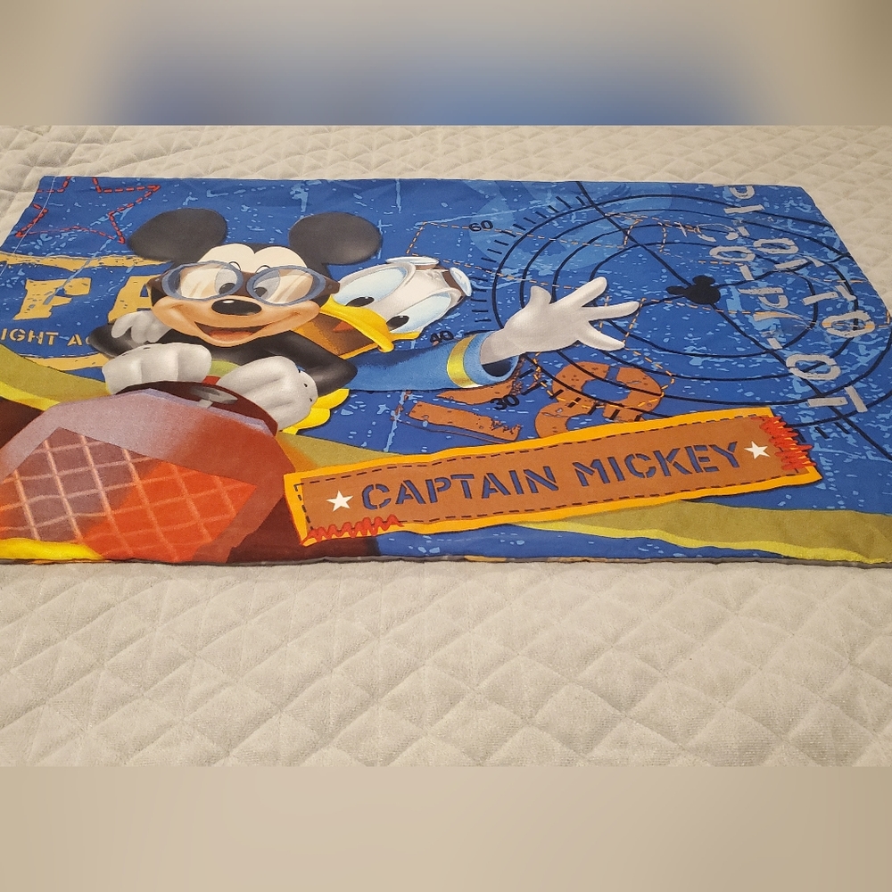 Disney Mickey and Donald flight academy pillow case